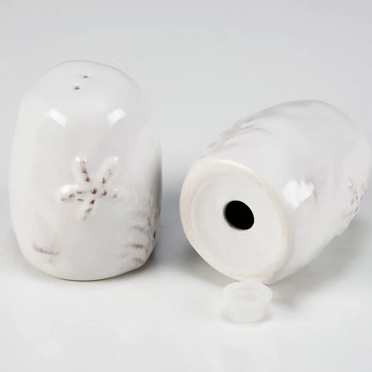 Salt and Pepper Shakers - Embossed Beach