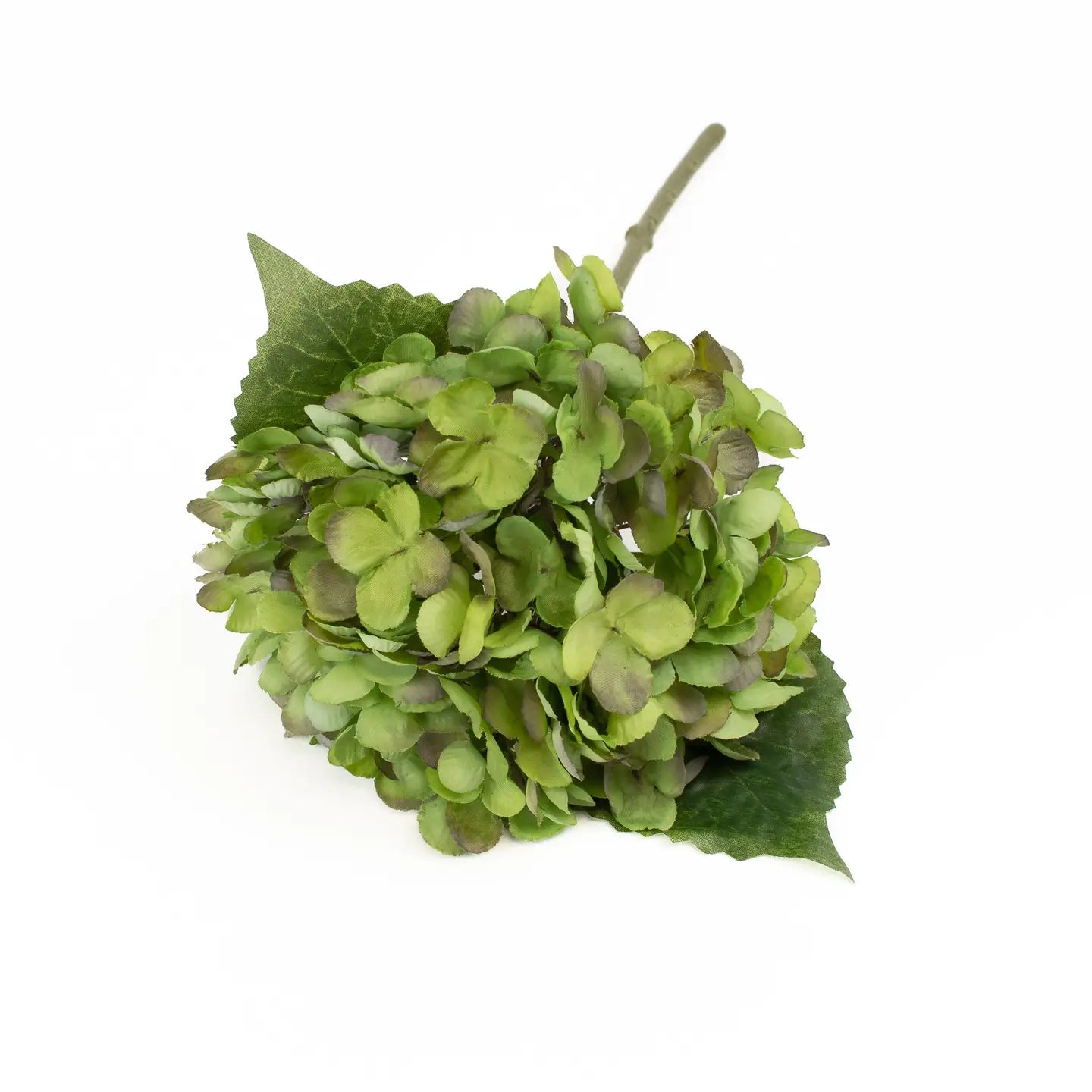 Faux Hydrangea 13in - Kiwi Green