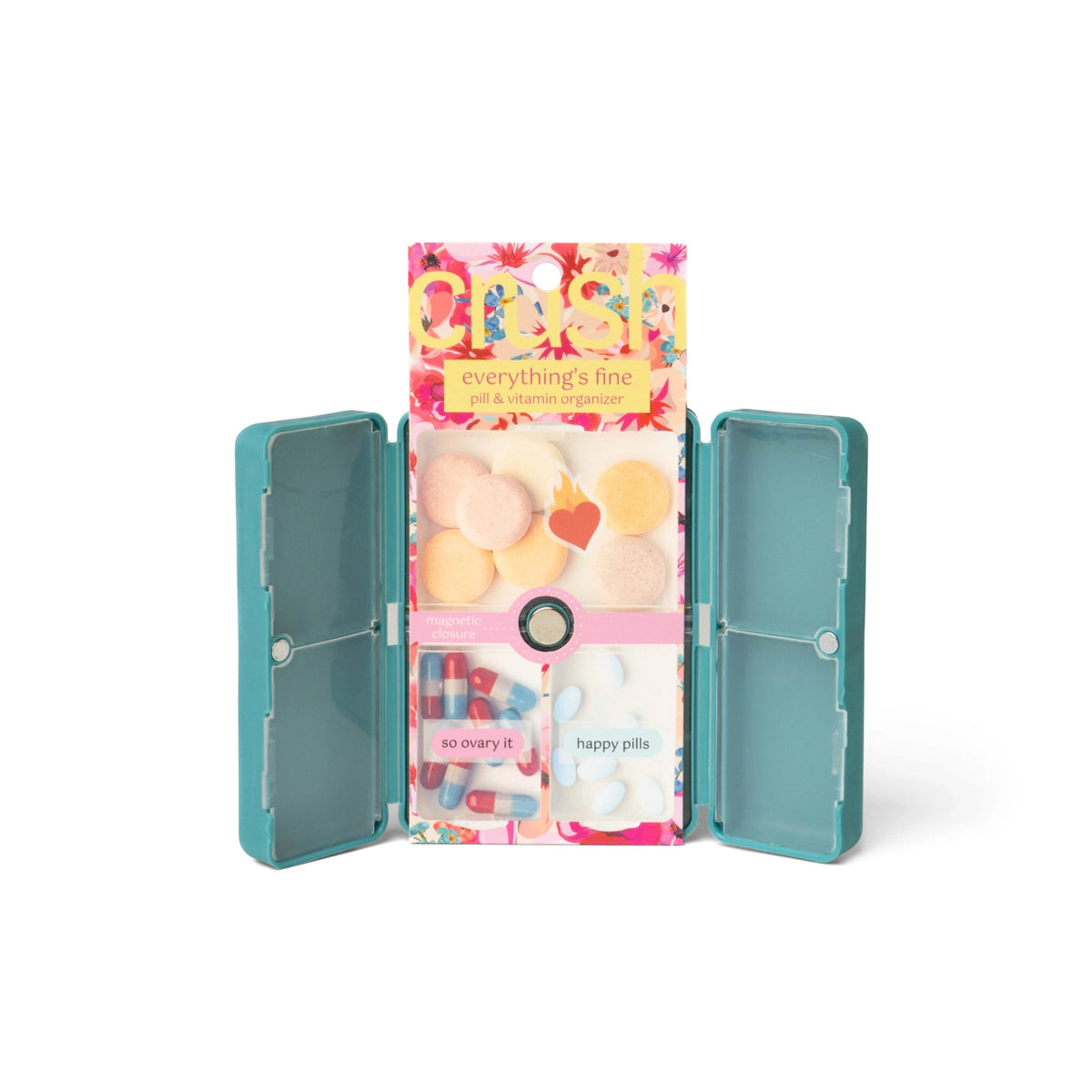 Pill & Vitamin Case - Teal