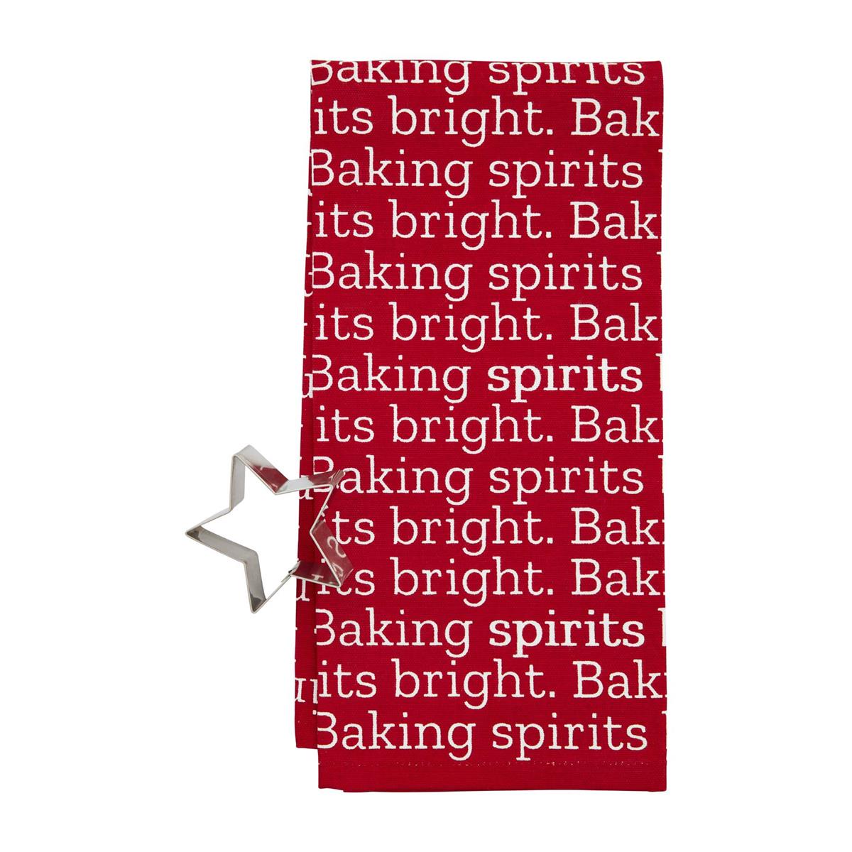 Towel & Cookie Cutter Set - Red Towel