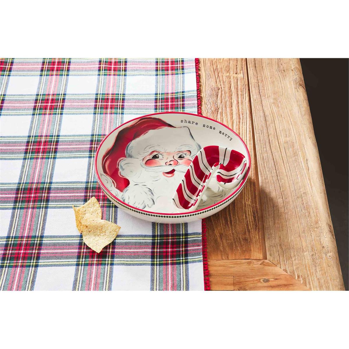 Chip & Dip Set - Vintage Santa