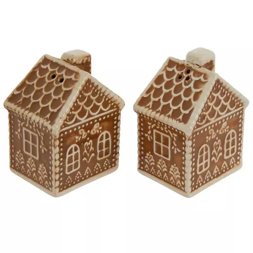Salt & Pepper Shakers - Gingerbread House