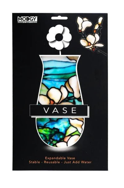 Expandable Flower Vase - Louis C. Tiffany Magnolia Landscape