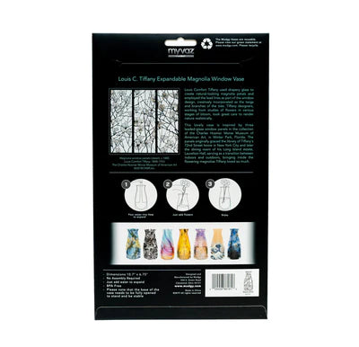 Expandable Flower Vase - Louis C. Tiffany Magnolia Window