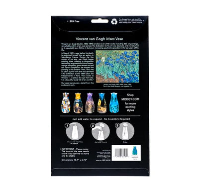 Expandable Flower Vase - Van Gogh Irises