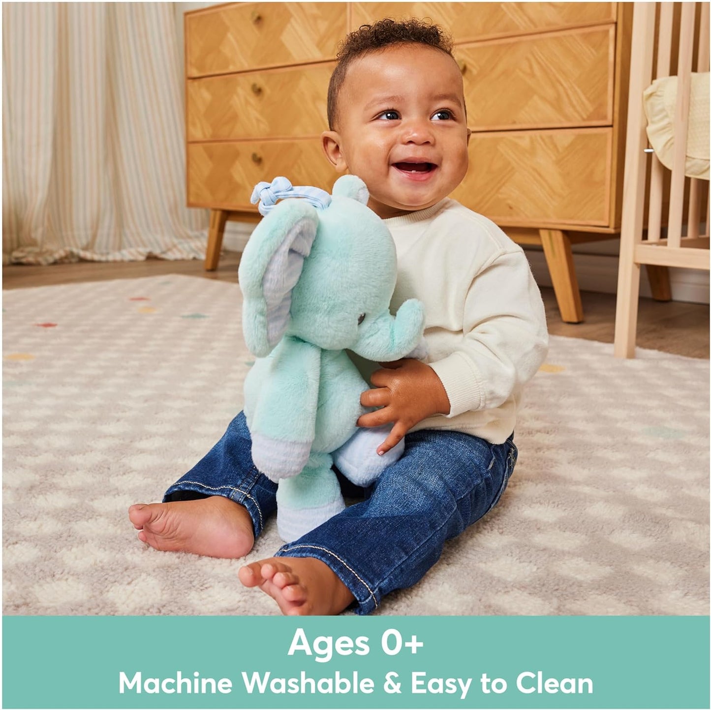 Safari Friends - Elephant Pull-Down Musical Plush 12in