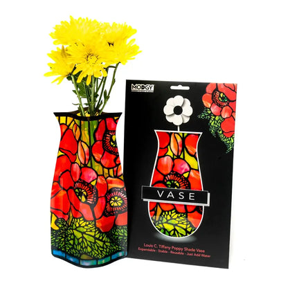 Expandable Flower Vase - Louis C. Tiffany Poppies