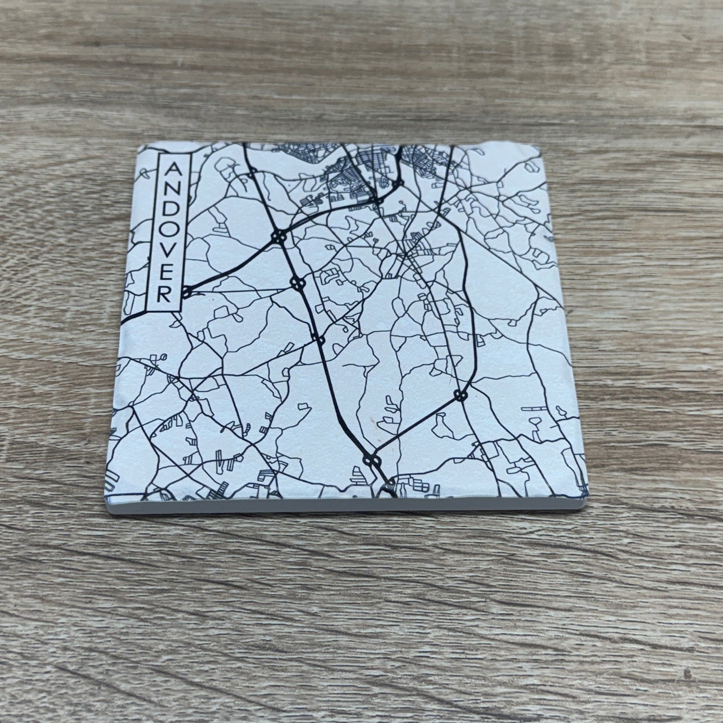 Ceramic Coaster - Map Andover