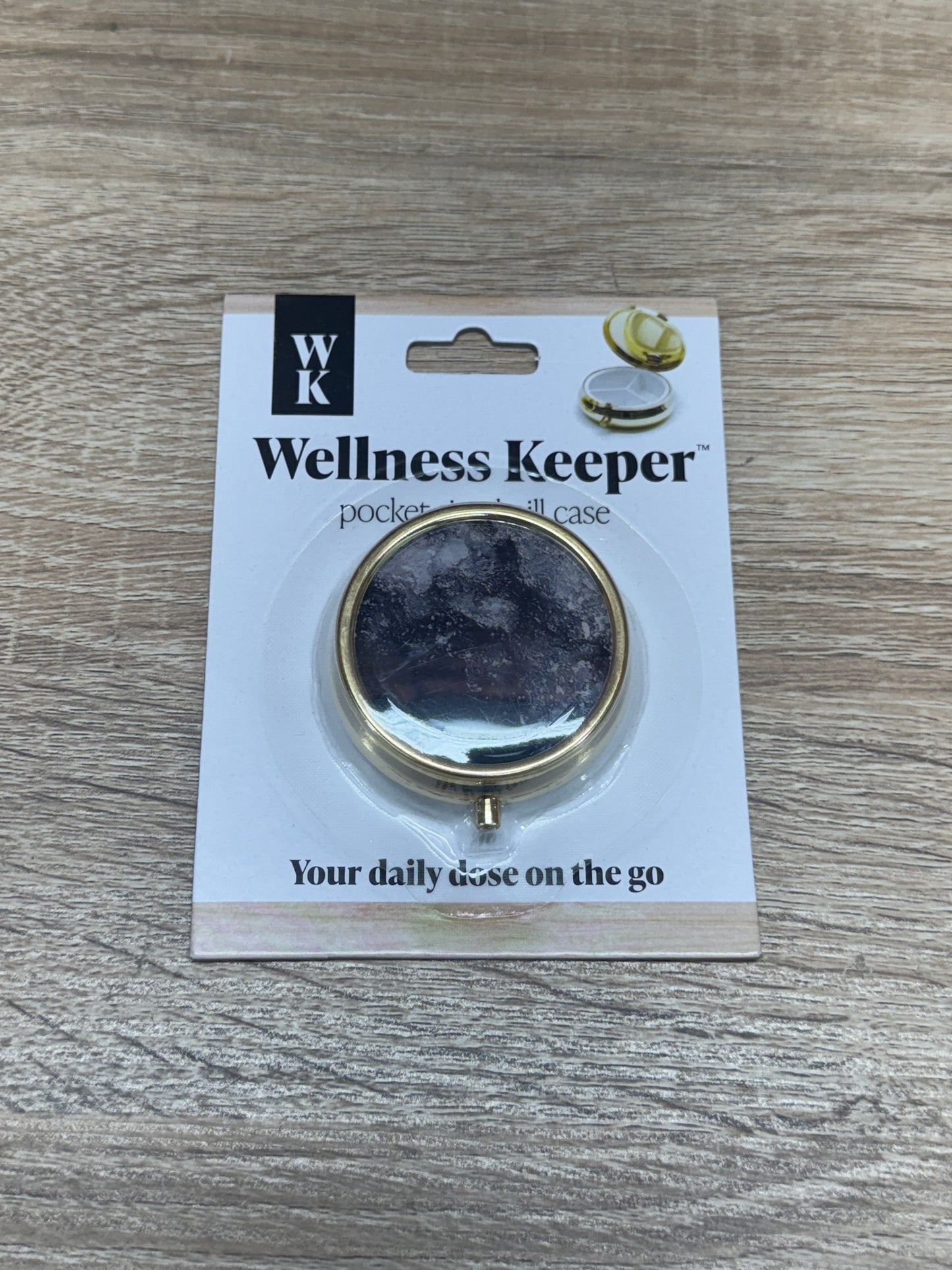Wellness Keeper Pill Case - Black White
