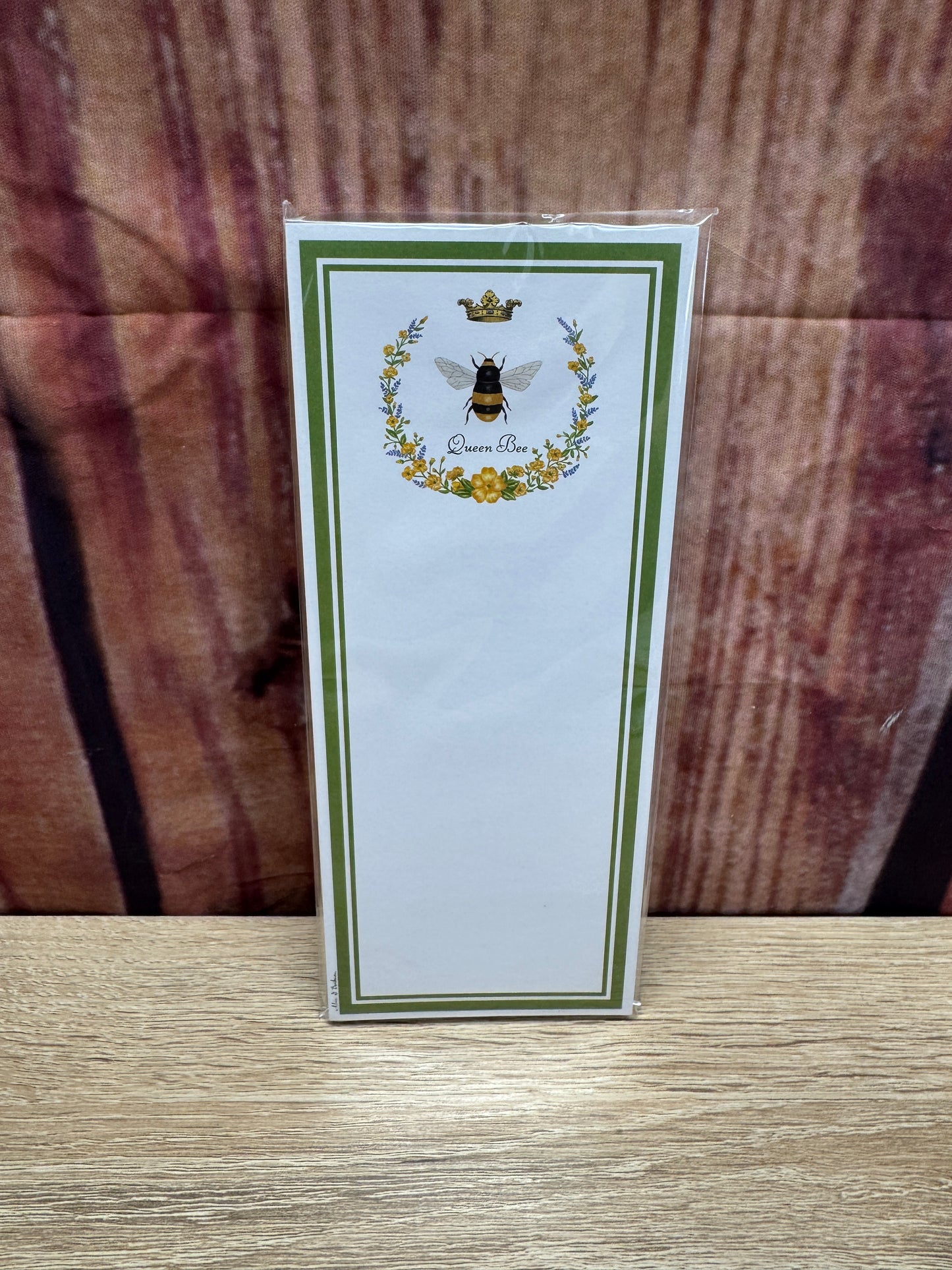 Magnetic Note Pad - Green Queen Bee