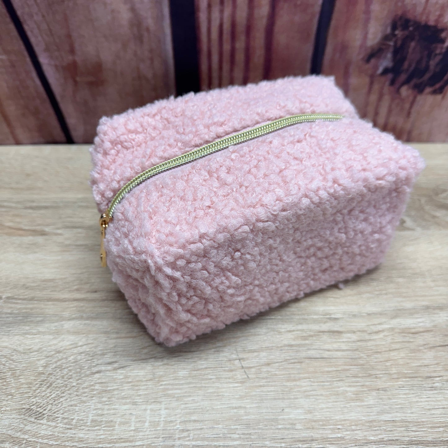 Teddy Bear Make Up Bag - Pink