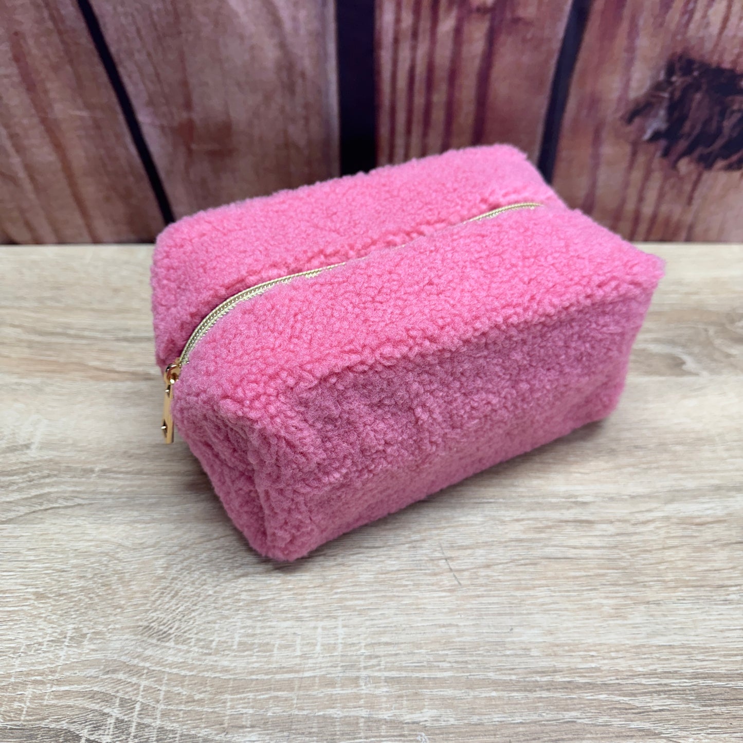 Teddy Bear Make Up Bag - Hot Pink