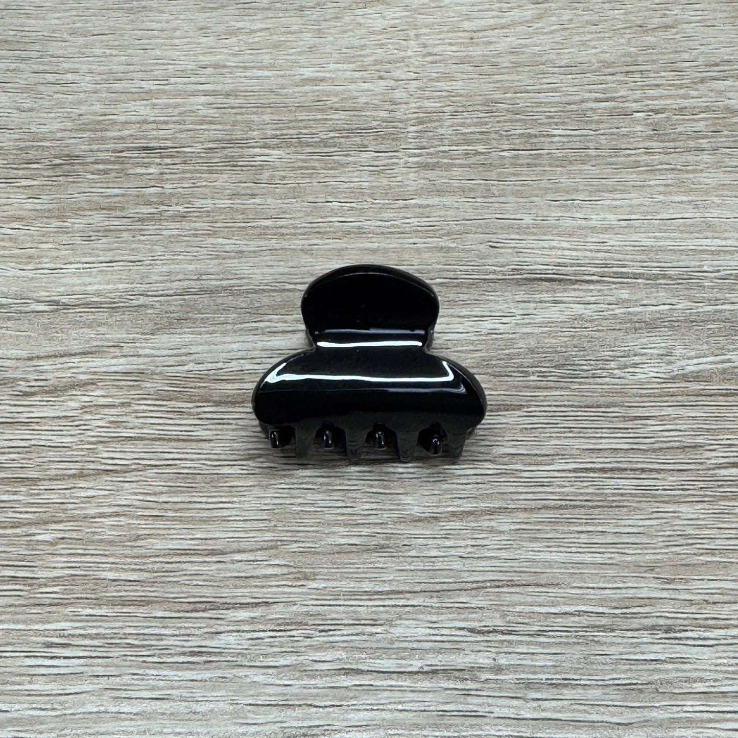 Mini Marble Claw Clips 1.25in - Black
