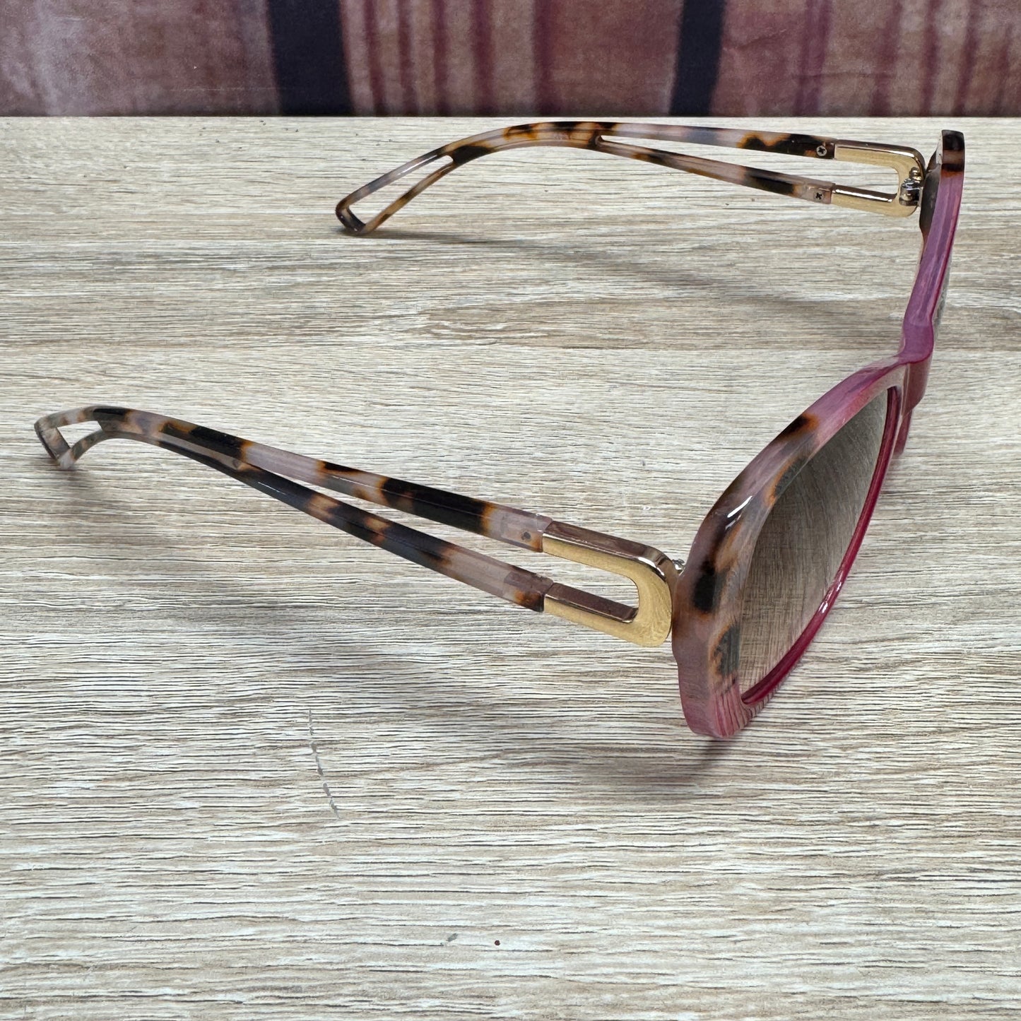 Sunglasses - Red Leopard Double Line Legged