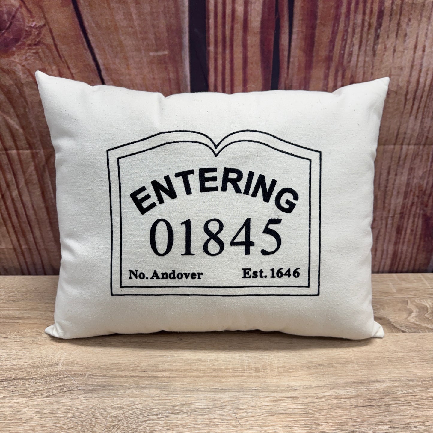 Zip Code Pillow - Entering 01845