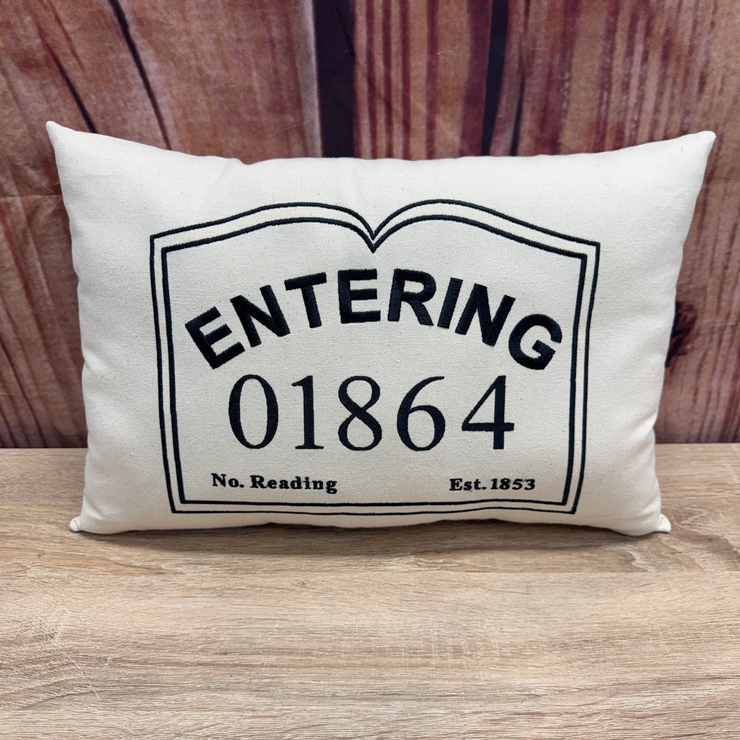 Zip Code Pillow - Entering 01864 (Small)