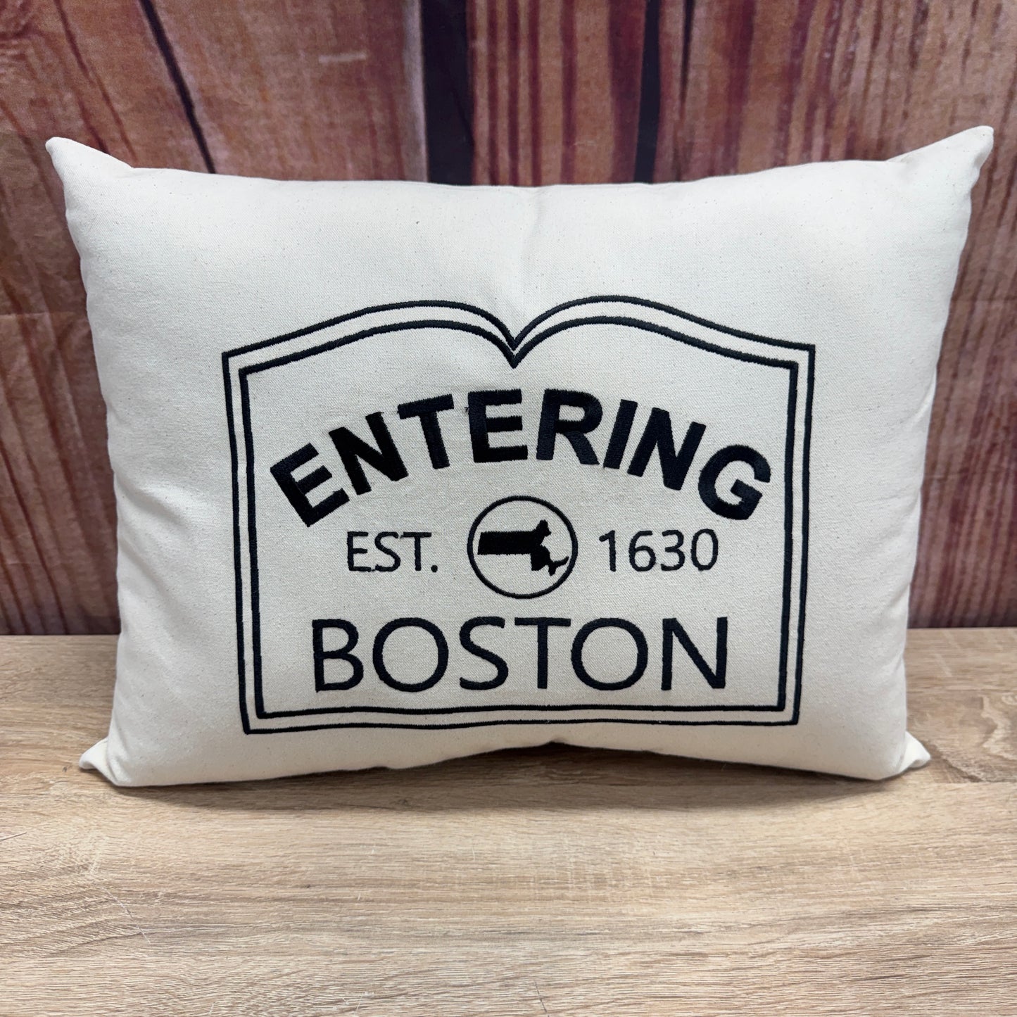 Zip Code Pillow - Entering Boston