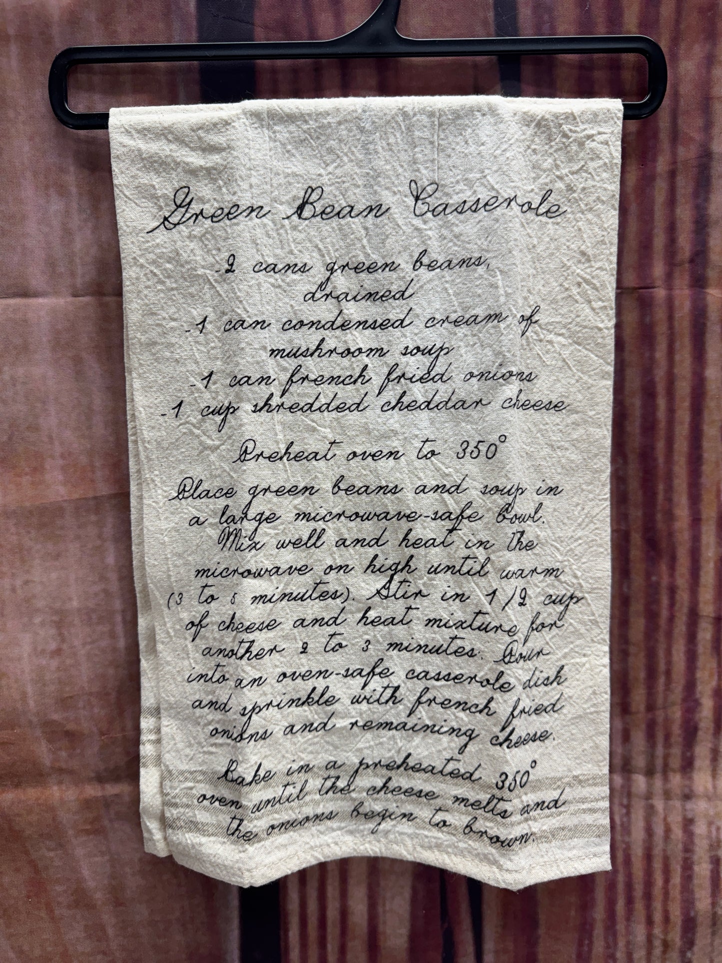 Recipe Towel - Green Bean Casserole