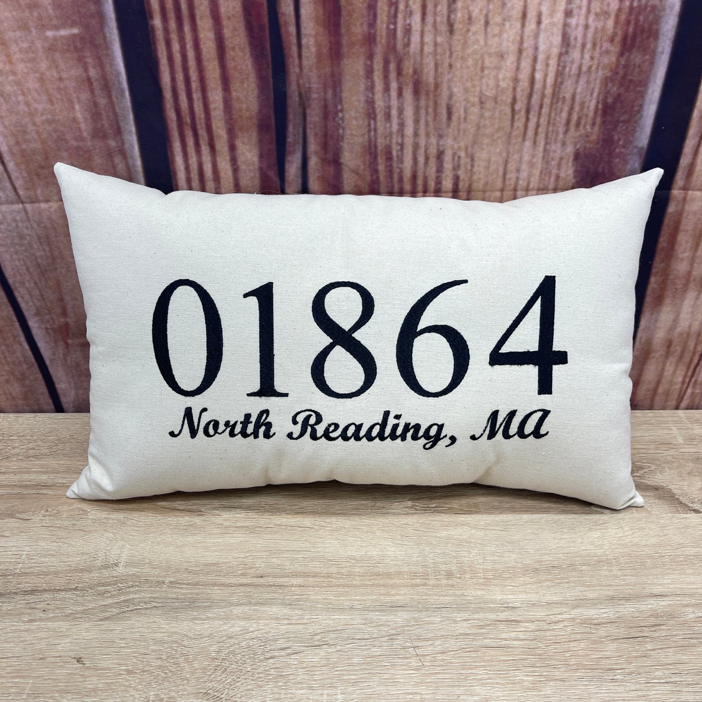Zip Code Pillow - 01864 North Reading MA