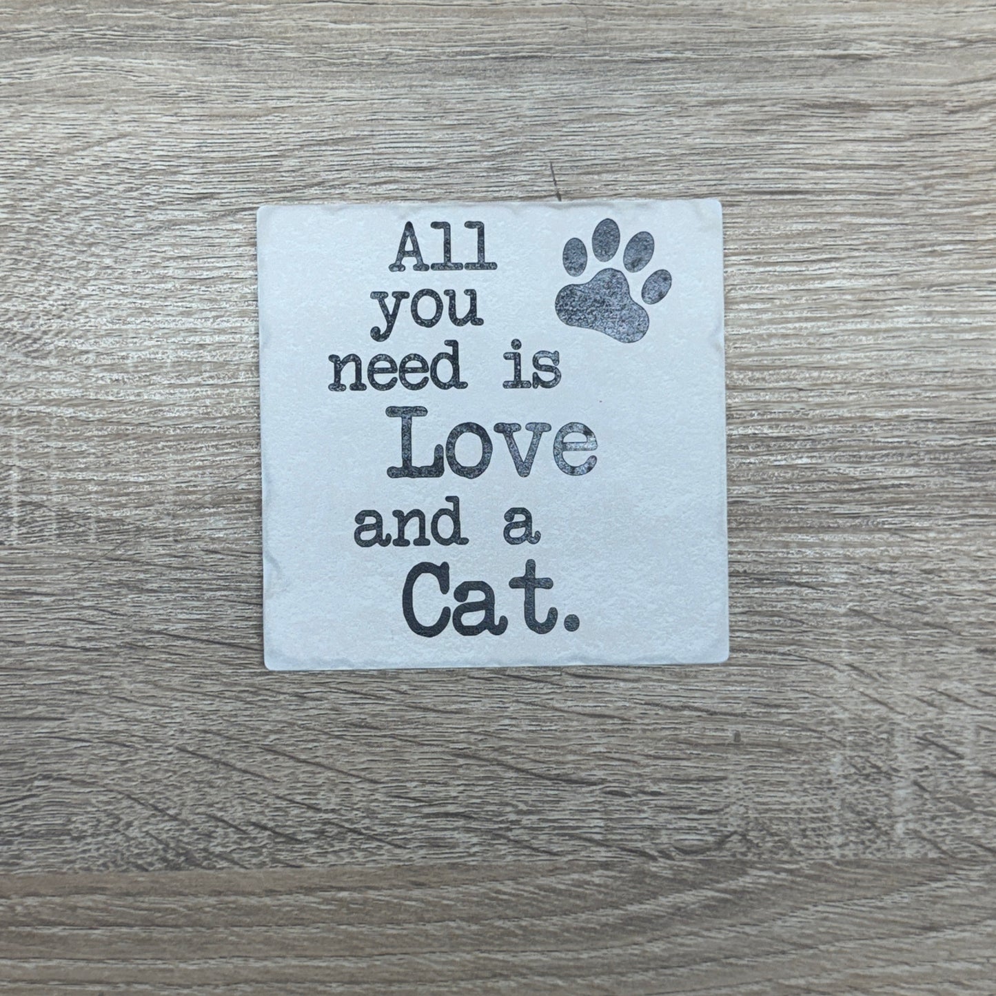 Ceramic Coaster - All You Need Is Love Cat