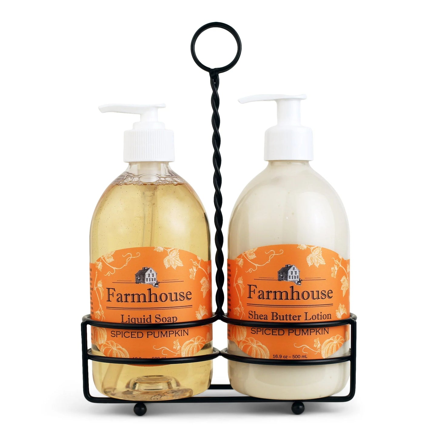 Soap & Lotion Caddy Set - Spiced Pumpkin