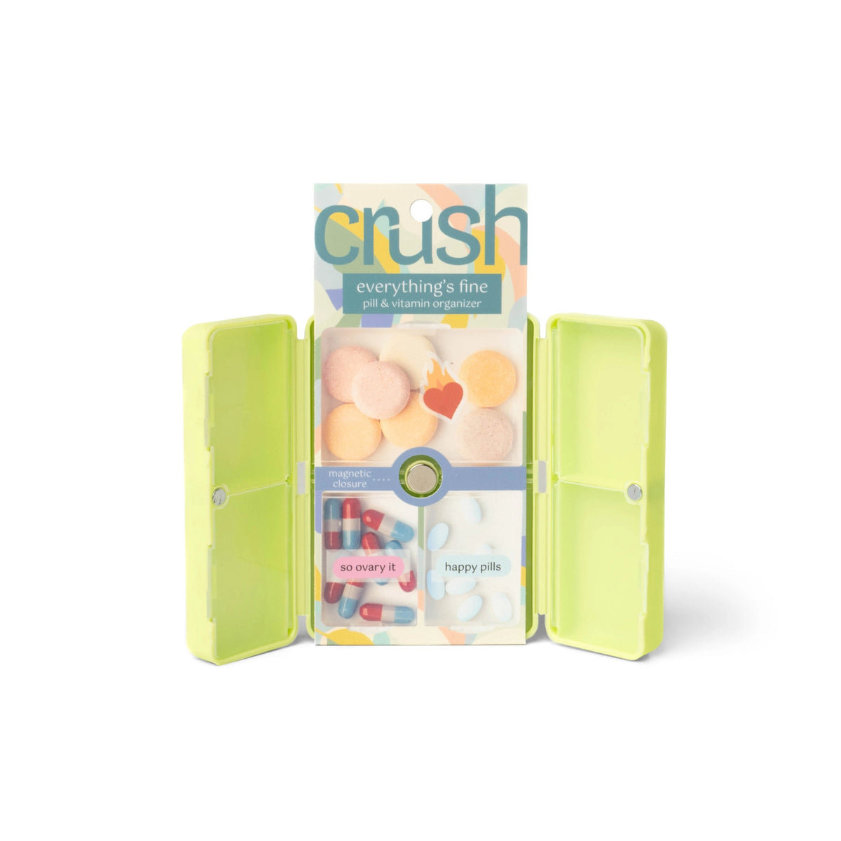Pill & Vitamin Case - Lime