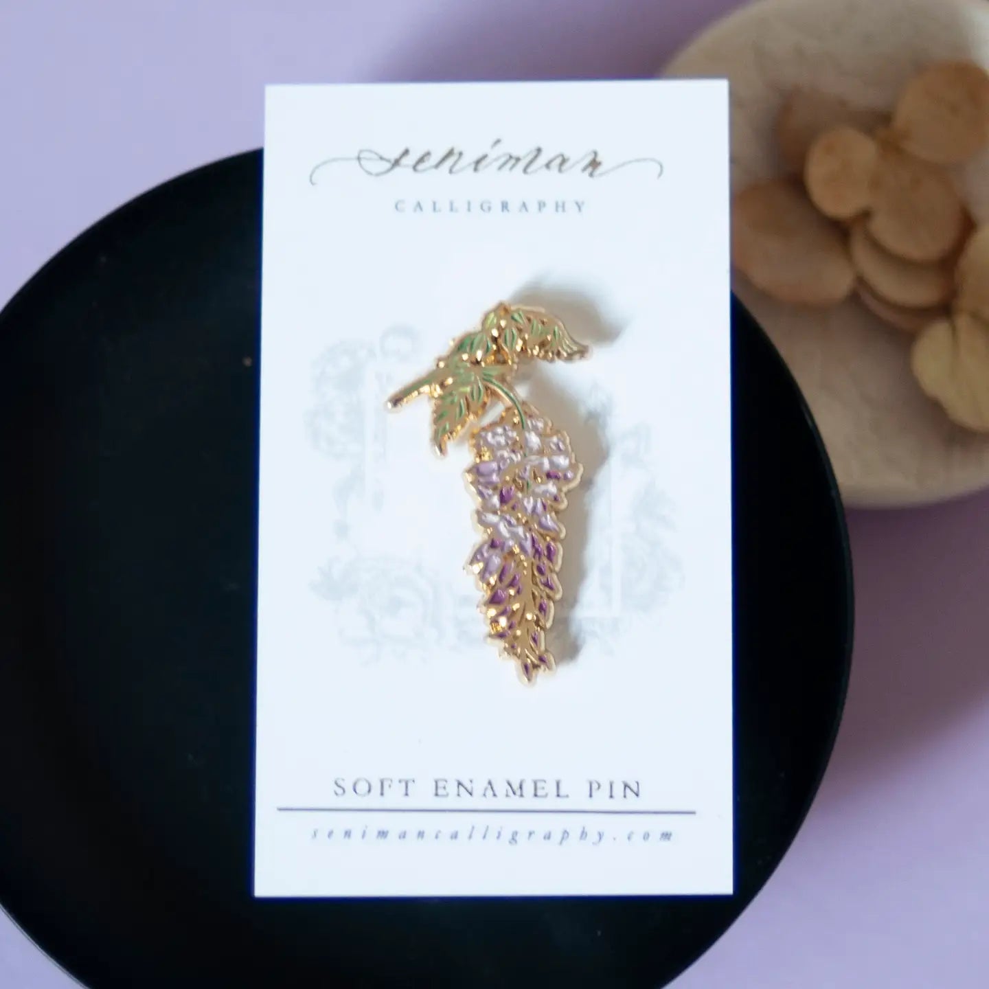 Enamel Pin - Purple Wisteria