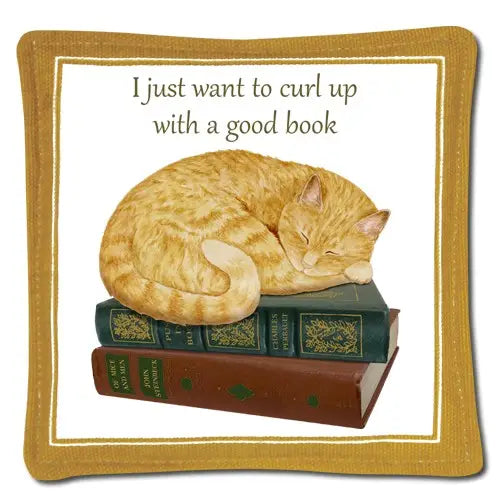Spiced Mug Mat 5x5in - Cat On Books