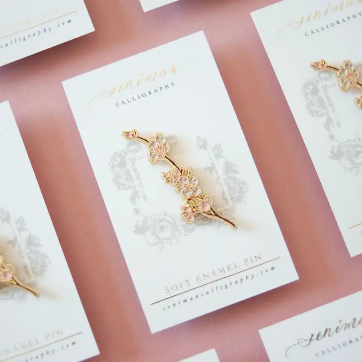 Enamel Pin - Cherry Blossom