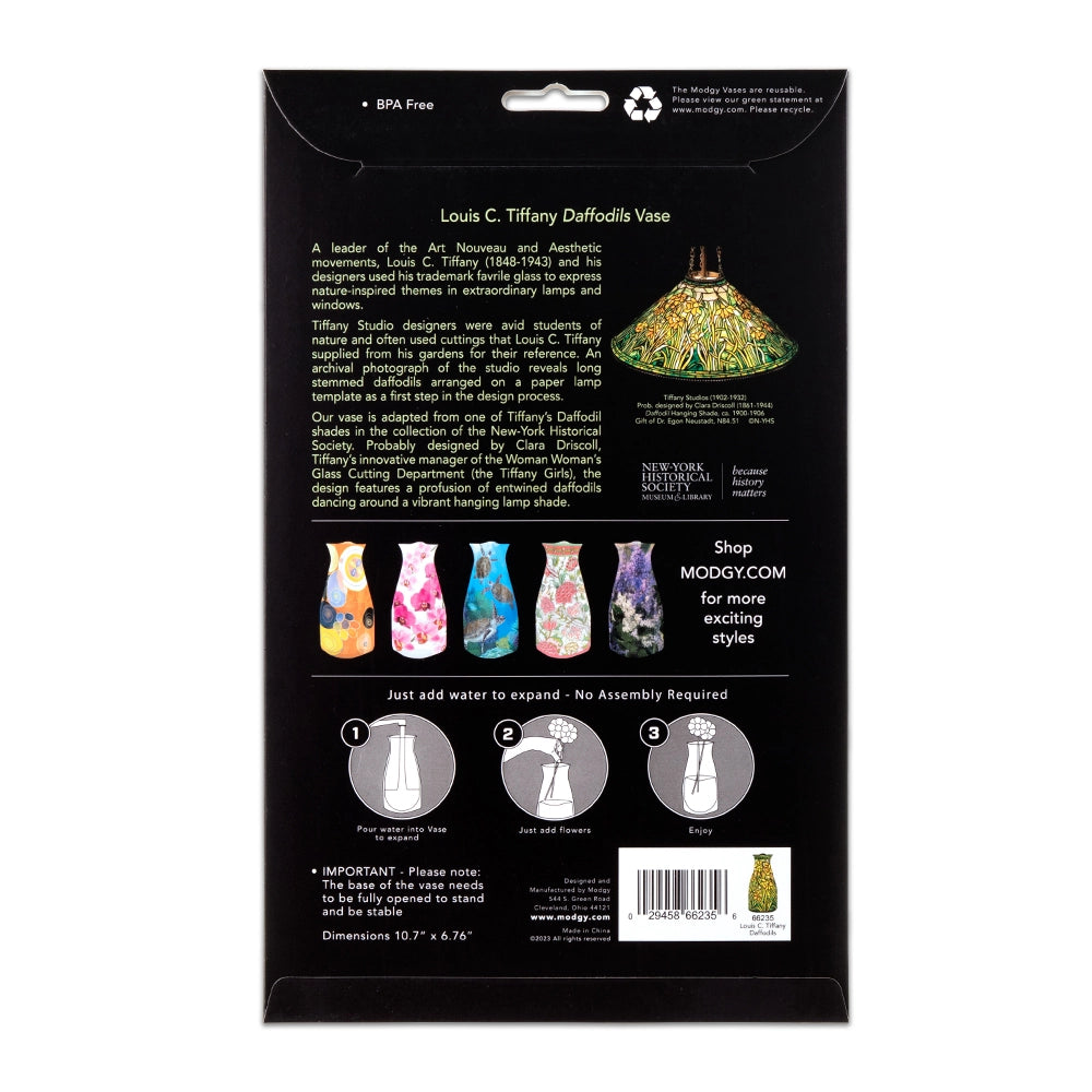 Expandable Flower Vase - Louis C. Tiffany Daffodils