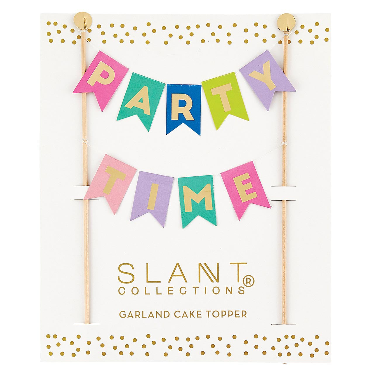 Garland Cake Topper - Party Time