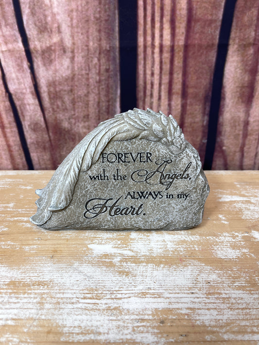 Garden Stone Decor - Angels, Heart