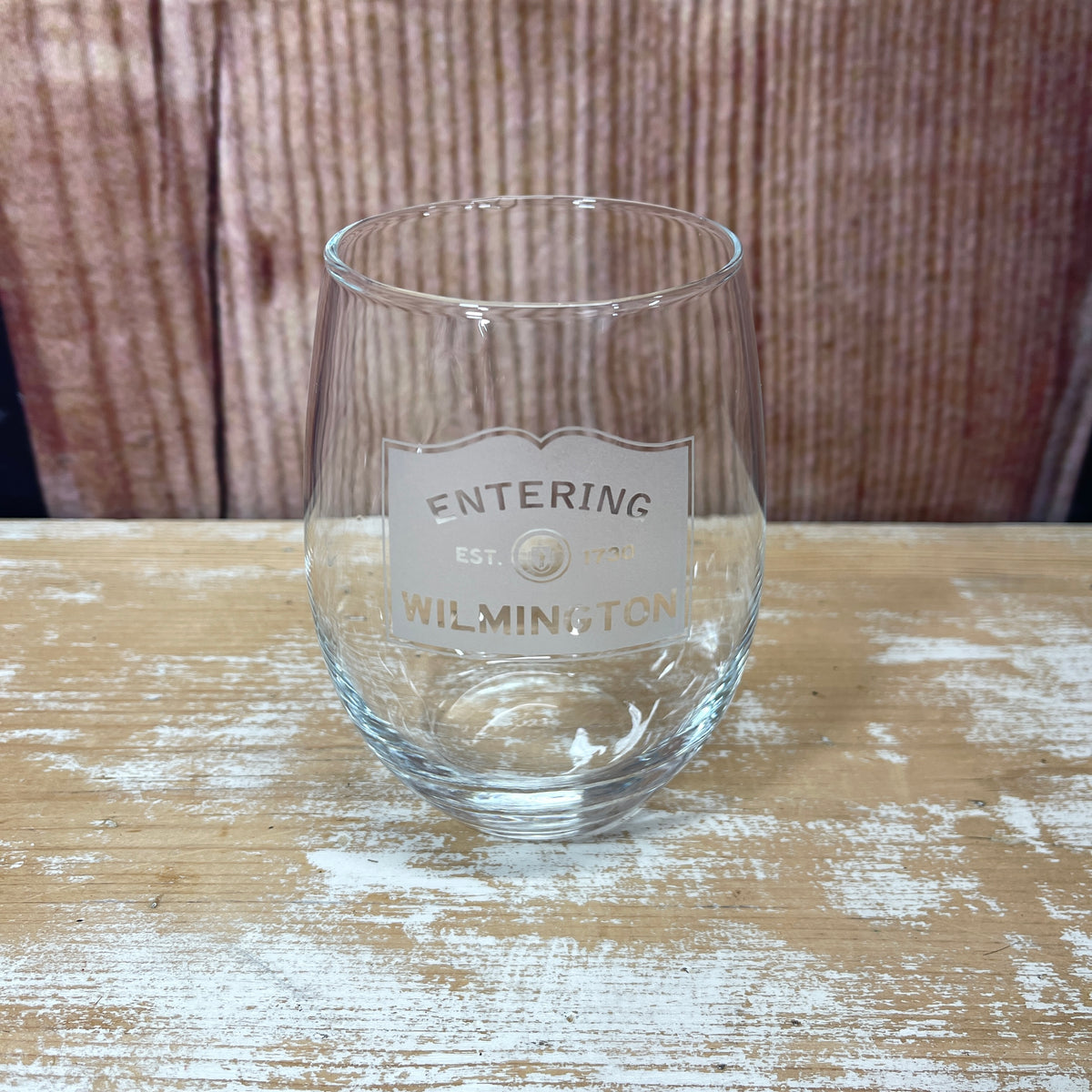Zip Code Stemless Glass - Entering Wilmington