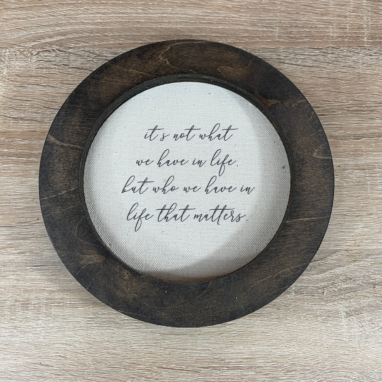 Mini Round Stained Frame - Who We Have