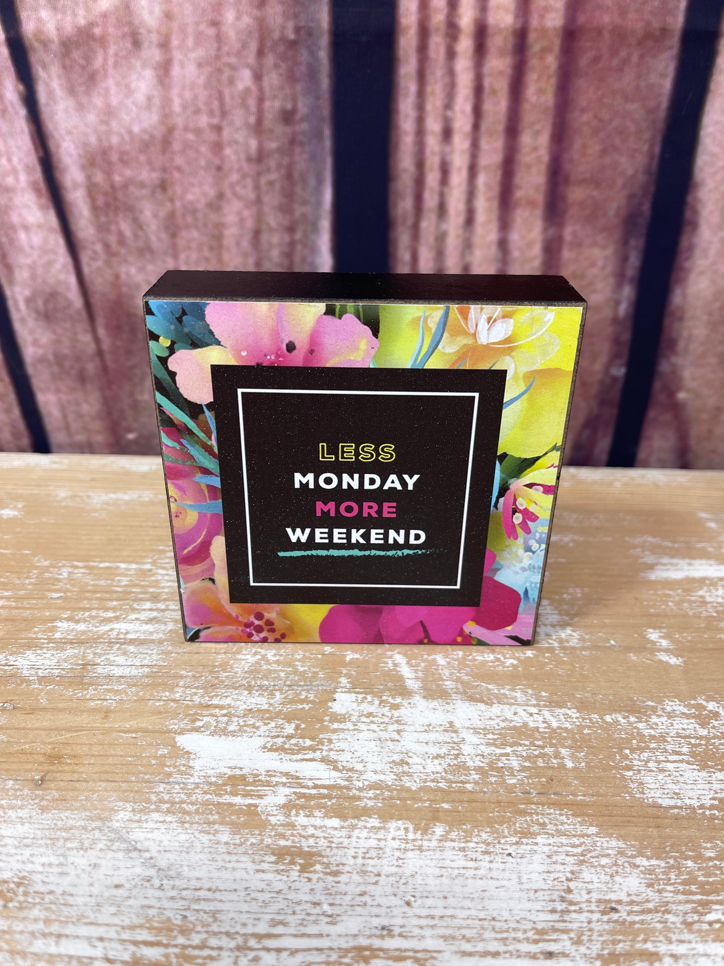 Mini Desk Block - Less Monday