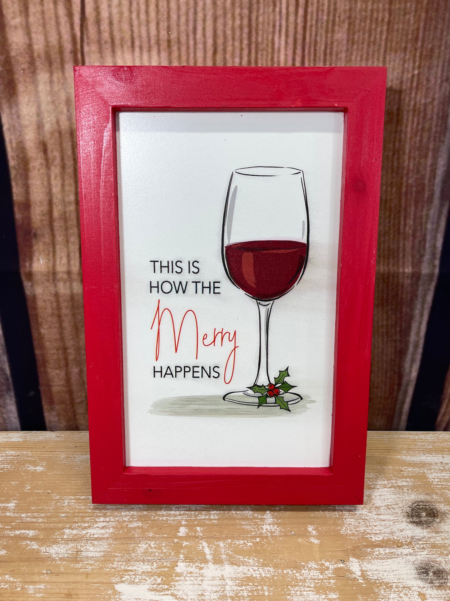 Merry Wine Wall Decor - Merry Happens