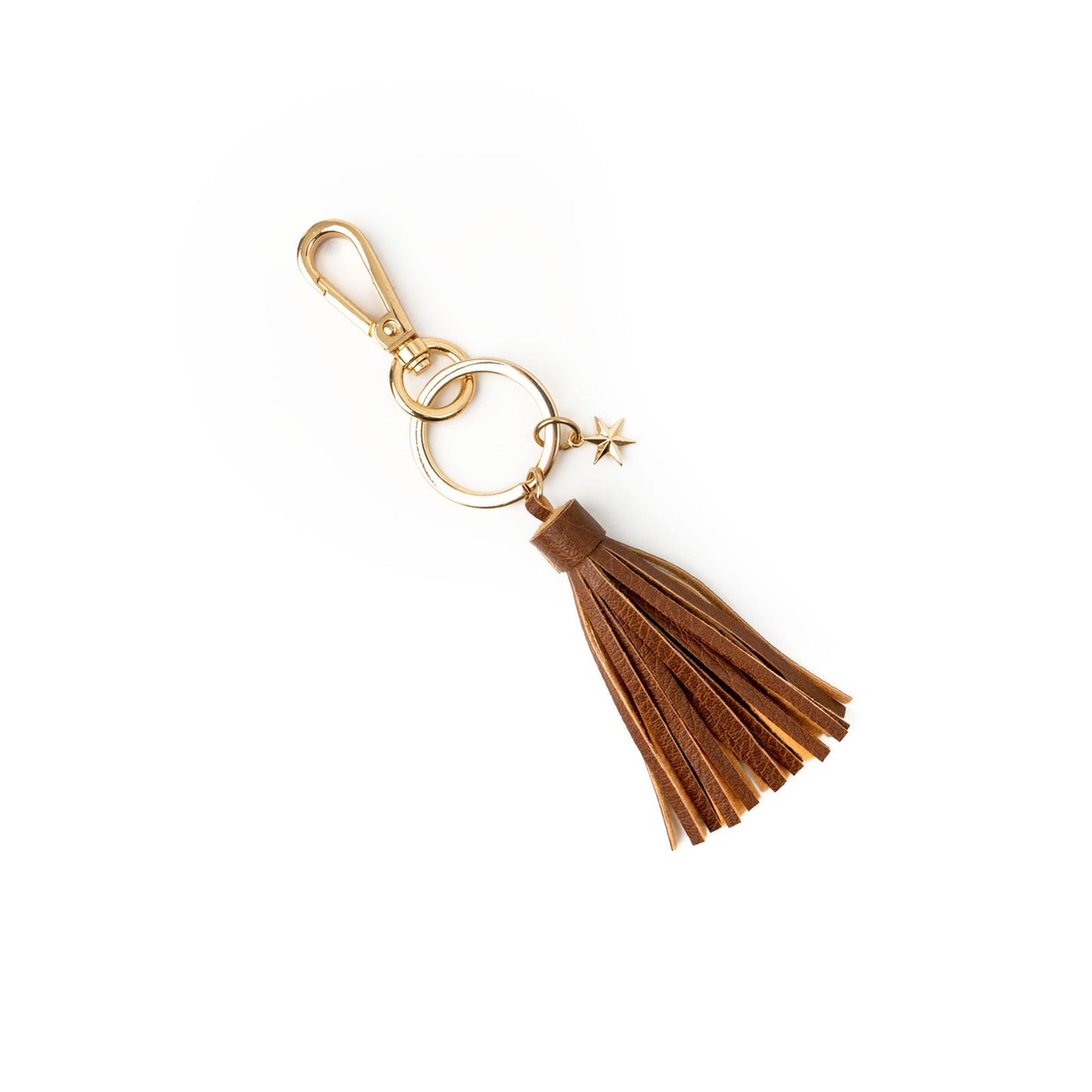 Kedzie North Star Keychain - Chestnut