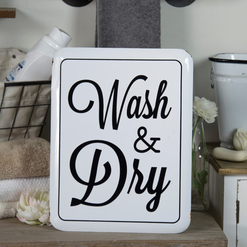 Metal Sign - Wash & Dry
