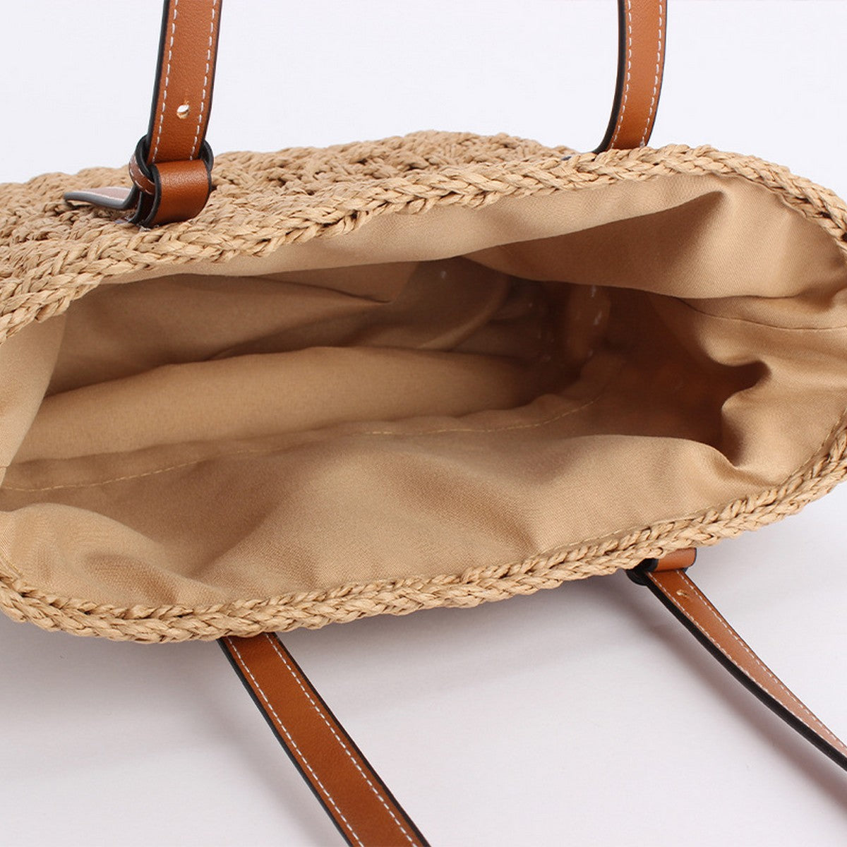 Hand-Woven Bag - Camel