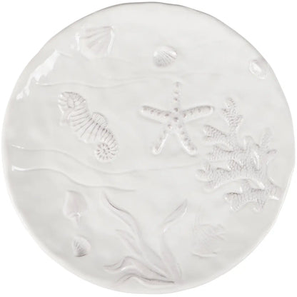 Dinner Plate 11in - Embossed Beach