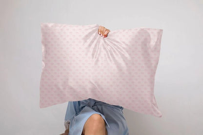 Bye Bye Bedhead Silky Satin Pillow - Pink Dreams