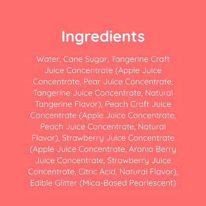 Cocktail and Mocktail Mixer 16oz - Glitter Sangria