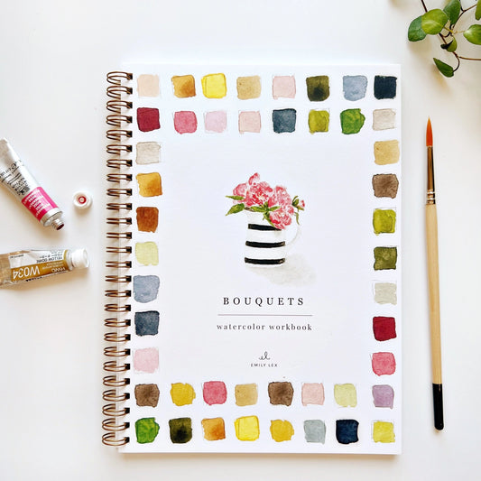Watercolor Workbook - Bouquets