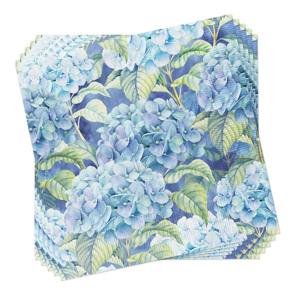 Lunch Napkins - Blue Hydrangea