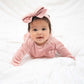 Pink Velour Three-Piece Set 9-12months