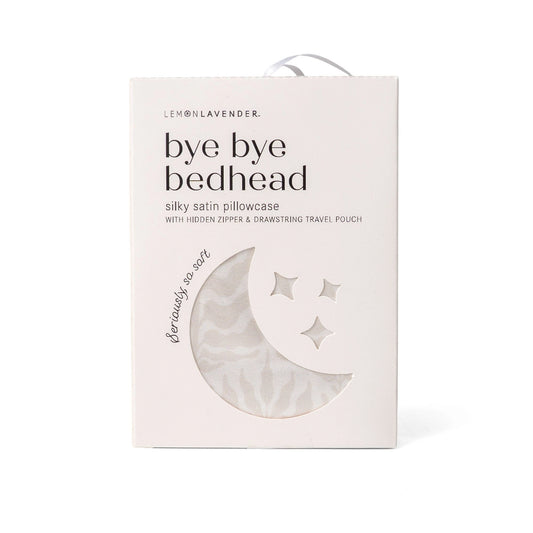 Bye Bye Bedhead Silky Satin Pillow - Ivory Dreams