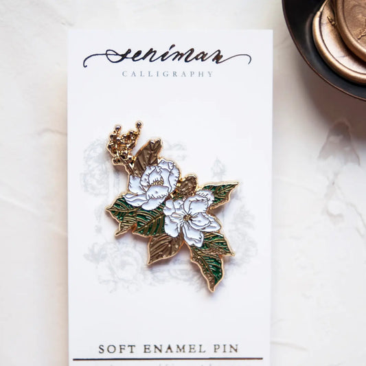 Enamel Pin - Southern Magnolia Gold