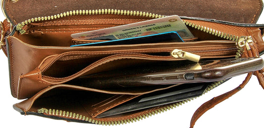 Crossbody Ostrich Print Envelope Bag - Khaki