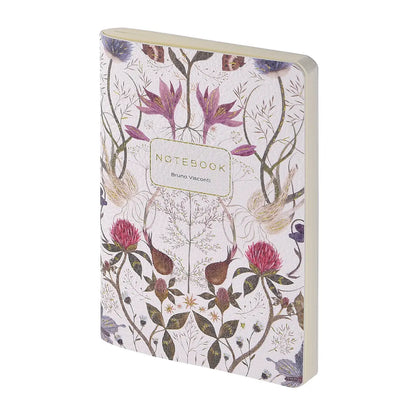 Vegan Leather Passport Notebook - Symmetrical Flora