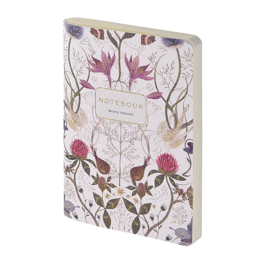 Vegan Leather Passport Notebook - Symmetrical Flora